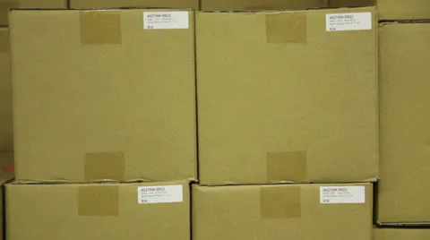 Warehouse, boxes. Stock Footage 22918599