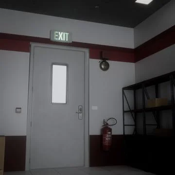 Warehouse building interior 스톡 일러스트
