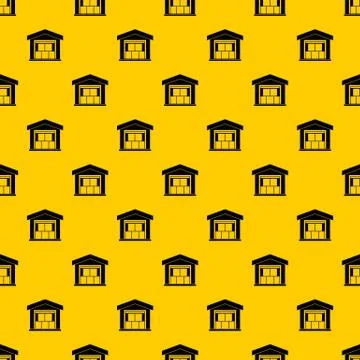 Warehouse building pattern vector Stock Illustration