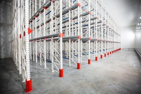 Warehouse Cantilever Racking Systems for storage Aluminum Pipe or profiles. P Stock Photos