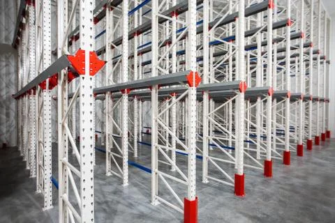 Warehouse Cantilever Racking Systems for storage Aluminum Pipe or profiles. P Stock Photos