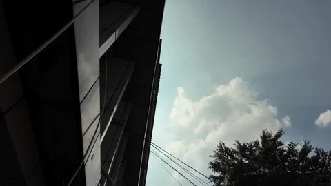 Warehouse in the city, there is sky behind Stock Footage 342213838
