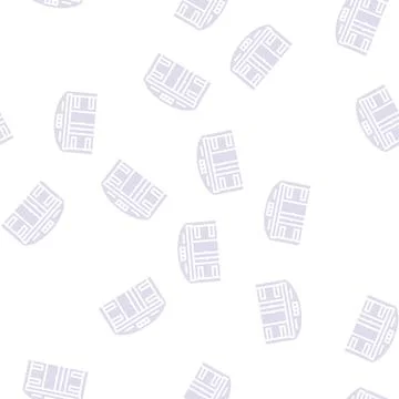 Warehouse construction glyph seamless pattern Stock Illustration