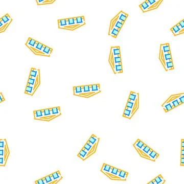 Warehouse construction vector seamless pattern Stock Illustration