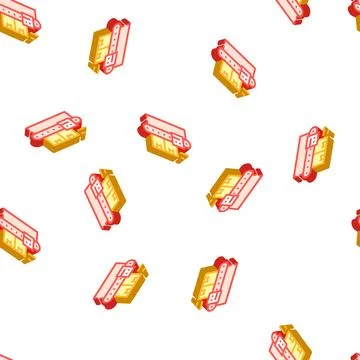 Warehouse conveyor isometric icon vector isolated illustration Stock Illustration