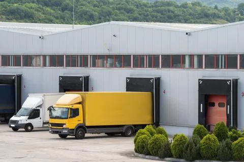 Warehouse distribution center. Stock Photos