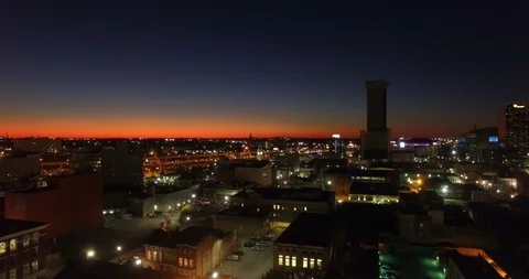 Warehouse district at sunset 動画素材 97077818