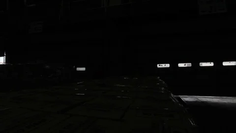 Warehouse doors opening Stock Footage 77052689