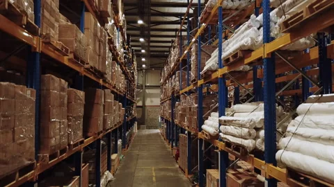 Warehouse drone shot Stock-Footage 163225403