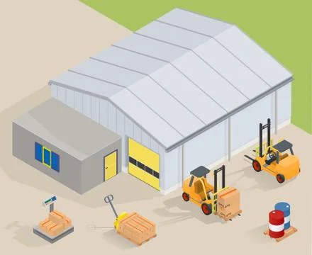 Warehouse equipment. Stock Illustration
