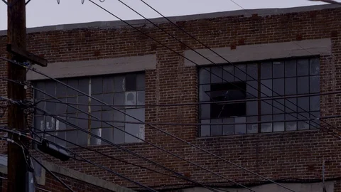 Warehouse Exterior windows Vídeo Stock 89419154