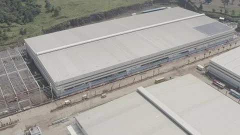 A warehouse factory in India Stock Footage 199192505