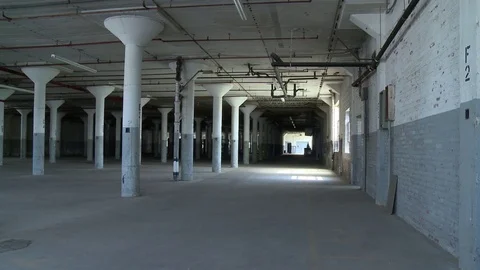 Warehouse floor pan left Stock Footage 70949775