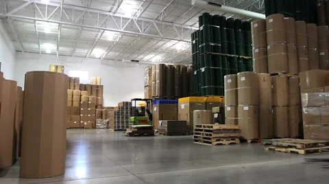 Warehouse Forklift 2 Stock Footage 939508