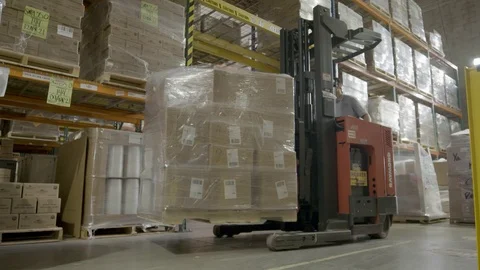 Warehouse Forklift 2 스톡 동영상 102278864
