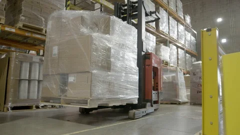 Warehouse Forklift 스톡 동영상 102279129