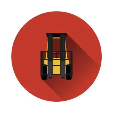 Warehouse forklift icon Stock Illustration