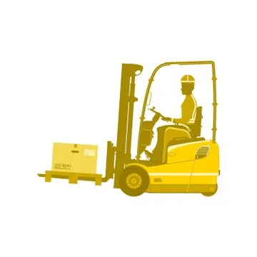 Warehouse forklift. Stock Illustration