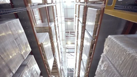 Warehouse Full Of Goods Stock Footage 126669949