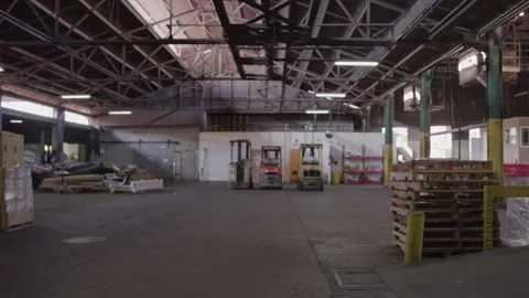 Warehouse Full Of Inventory & Machines | Stock Video | Pond5
