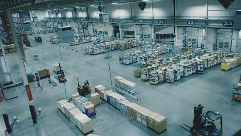 Warehouse goods time lapse Stock Footage 89000514