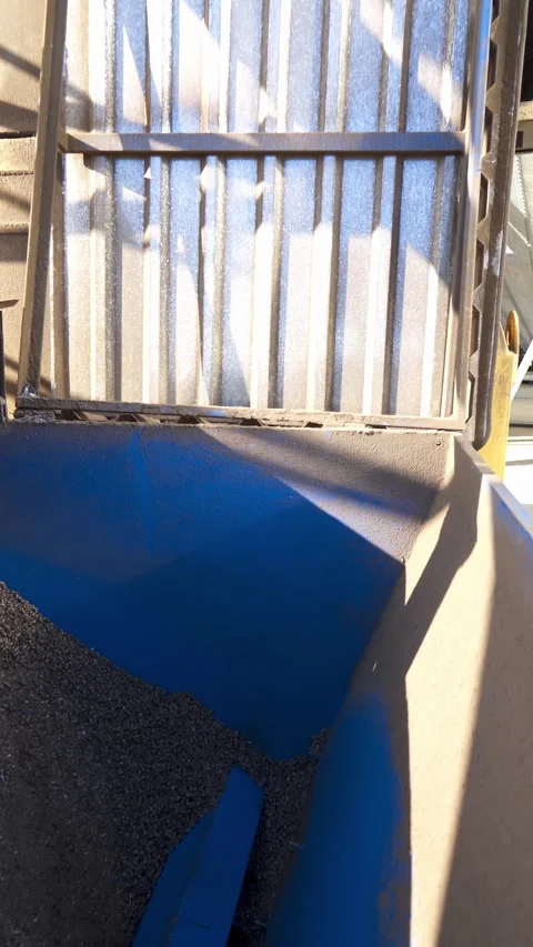 Warehouse for grain storage. Storage of grain Stock Footage 310113436