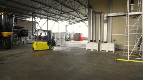 Warehouse of grape in the winery Stock Footage 169135435