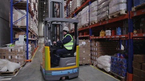 Warehouse, hangar, goods - general plan Stock Footage 86975424