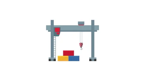 Warehouse icon animation Stock Footage 142019062