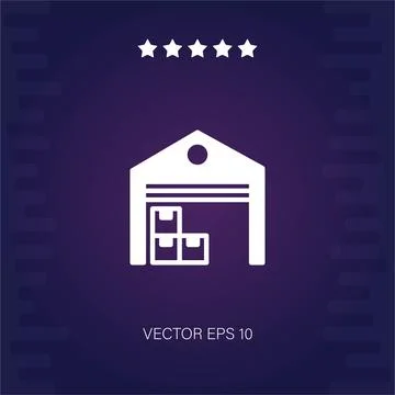 Warehouse  icon Stock Illustration