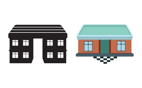Warehouse Icon. Professional, pixel perfect icons optimized for both large .. Illustrazione stock