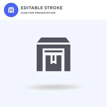 Warehouse icon vector, filled flat sign, solid pictogram isolated on white, l 스톡 일러스트