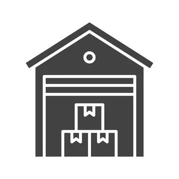 Warehouse icon vector image. Illustrazione stock
