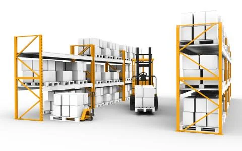 Warehouse. Stock Illustration