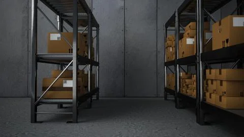 Warehouse Stock Illustration