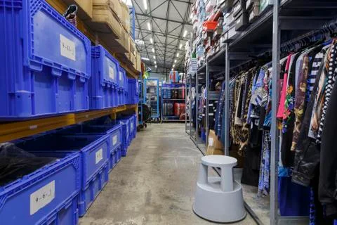 A warehouse from the inside Stock-Fotos