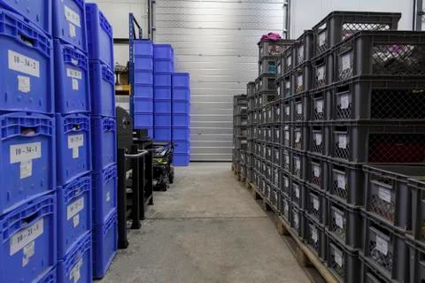 A warehouse from the inside Stock Photos