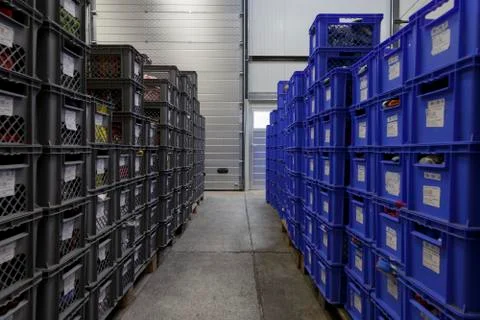 A warehouse from the inside Stock Photos
