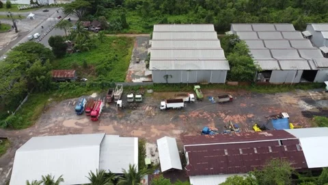 A warehouse lined up tightly with various warehouse employee activities Stock Footage 330728047
