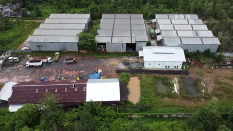 A warehouse lined up tightly with various warehouse employee activities Stock Footage 331296641