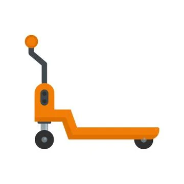 Warehouse loader icon, flat style Illustrazione stock