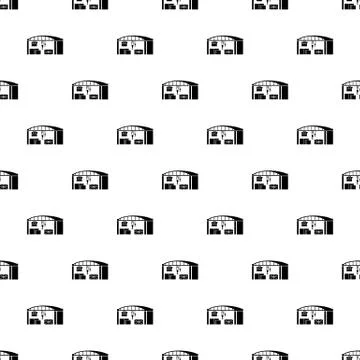 Warehouse for loading icon, simple style 스톡 일러스트