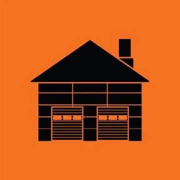 Warehouse logistic concept icon Ilustración de archivo