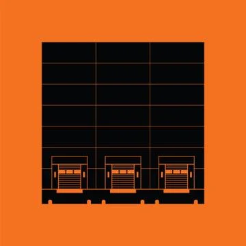 Warehouse logistic concept icon Ilustración de archivo