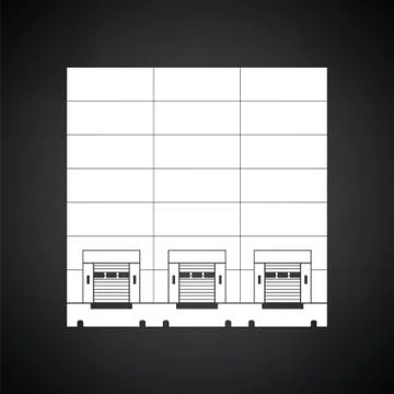 Warehouse logistic concept icon Ilustración de archivo