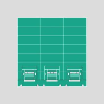 Warehouse logistic concept icon Ilustración de archivo
