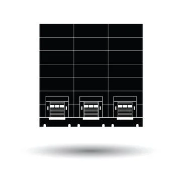 Warehouse logistic concept icon Ilustración de archivo