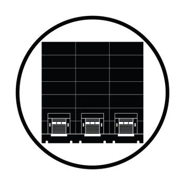 Warehouse logistic concept icon Ilustración de archivo