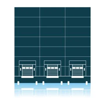 Warehouse Logistic Concept Icon Ilustración de archivo