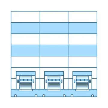 Warehouse Logistic Concept Icon Ilustración de archivo